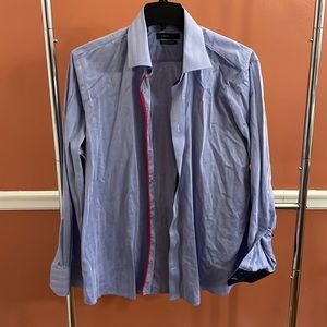 Levinas Men’s Dress Shirt size 2xl blue
